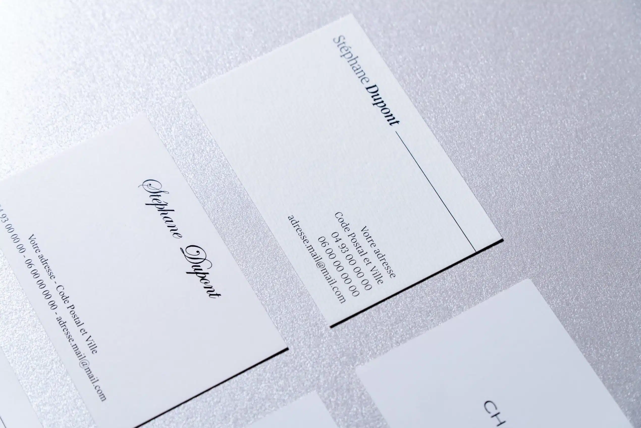 Business cards 320gsm Rives Tradition extra white featured image